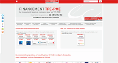 Desktop Screenshot of financement-tpe-pme.com