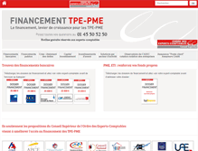Tablet Screenshot of financement-tpe-pme.com